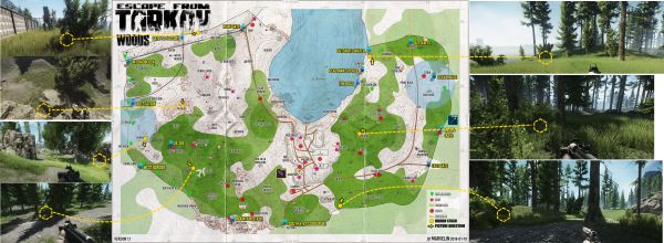逃离塔科夫森林地图资料大全 森林地图资源点及彩蛋具体位置