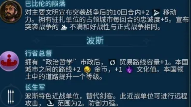 文明6波斯文明特性与玩法解析