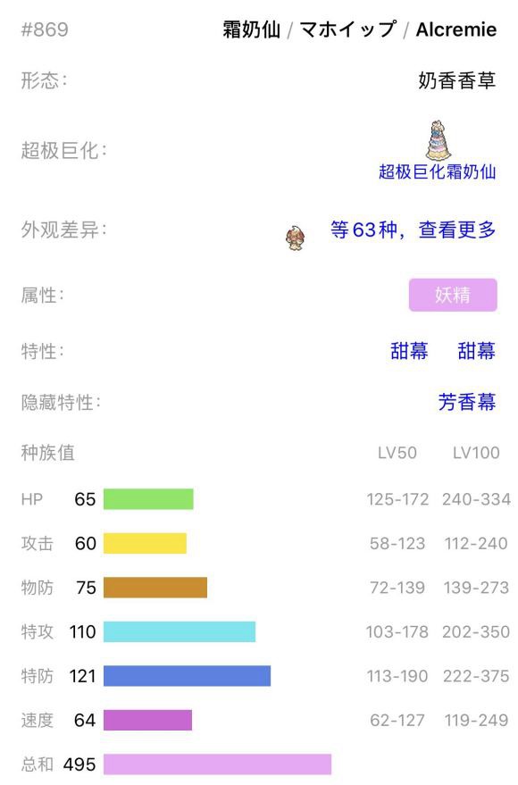 宝可梦剑盾霜奶仙单打对战分析 特性、技能、努力值选择指南