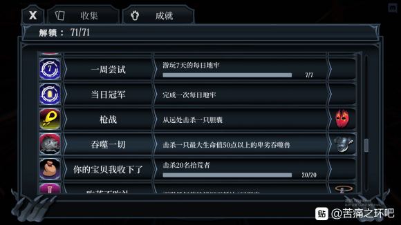 苦痛之环全成就解锁方法 全成就奖励一览