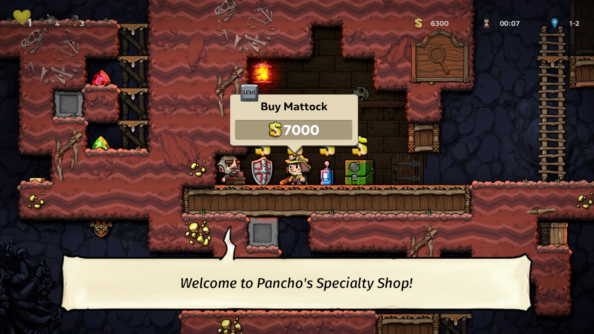 Spelunky2商店店主打法攻略 洞穴探险2拿走商店物品方法