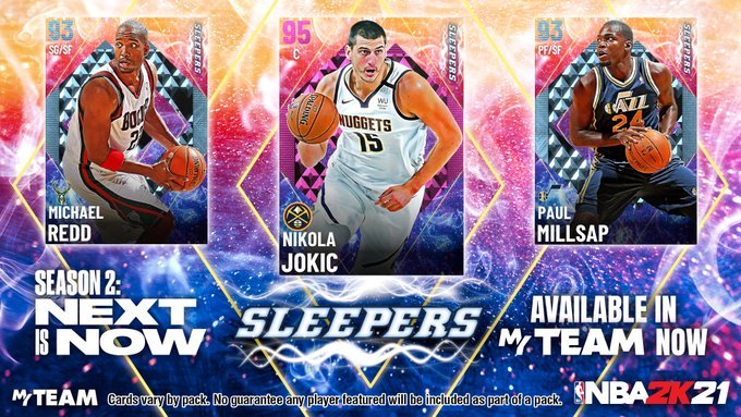 《NBA2K21》第二弹Sleepers卡包储物柜代码分享