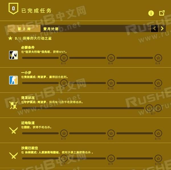 CSGO狂牙大行动第二周任务一览 第二周任务是什么