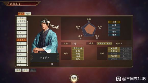 三国志14PK版gamecity特典武将属性简评 日本武将怎么样