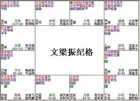 紫微斗数富贵格局：文梁振纪格详解 