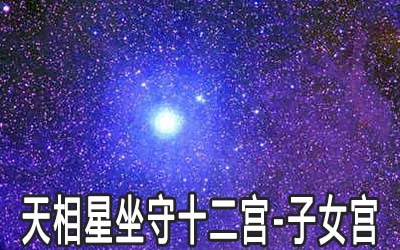 天相星坐守十二宫：子女宫详解 