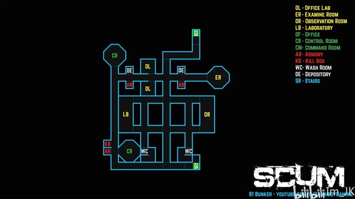 SCUM地堡地图资料汇总 2021全地堡平面图一览