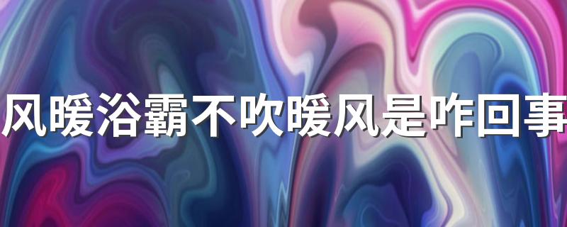 风暖浴霸不吹暖风是咋回事 风暖浴霸不吹暖风怎么修