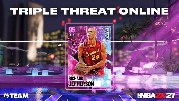 《NBA2K21》线上三威胁奖励更新内容详情