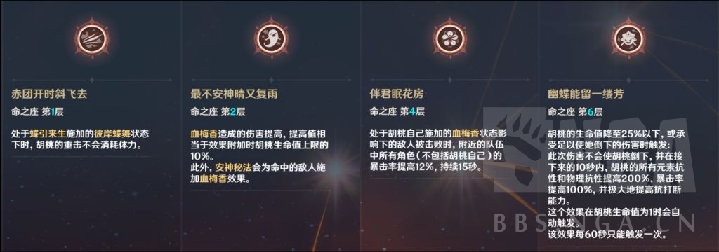 原神胡桃命座性价比分析