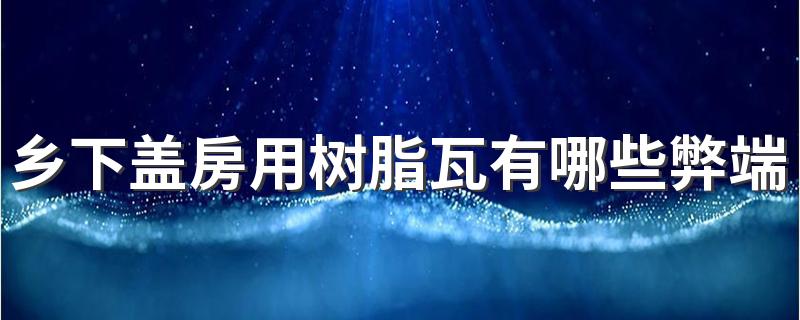 乡下盖房用树脂瓦有哪些弊端 树脂瓦到底好不好用