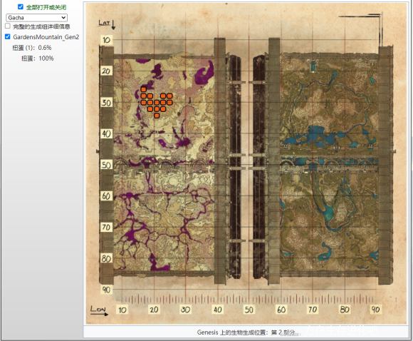 方舟生存进化创世纪2常用生物坐标一览