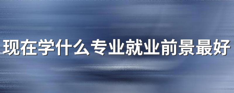 现在学什么专业就业前景最好 哪些专业好