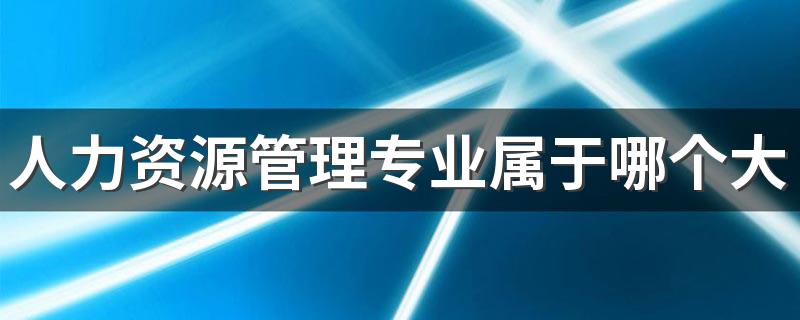 人力资源管理专业属于哪个大类 都学什么内容