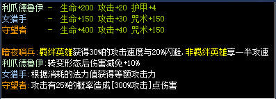 魔兽RPG狗头军师2羁绊效果大全 全羁绊属性介绍