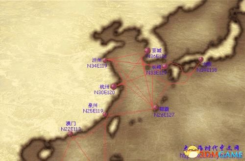 大航海时代4威力加强版HD城市&村庄地图及坐标大全