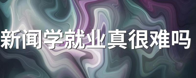 新闻学就业真很难吗 毕业后找什么工作好