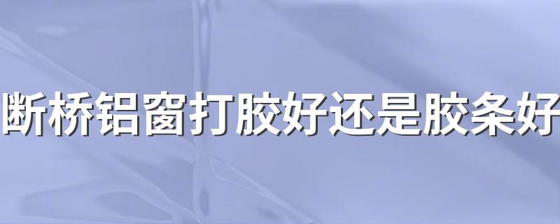 断桥铝窗打胶好还是胶条好 断桥铝窗户安装验收注意事项有哪些