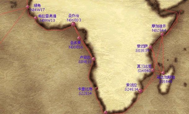 大航海时代4威力加强版HD全海域港口地图坐标汇总