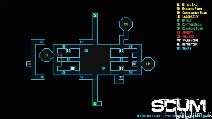 SCUM地堡地图资料汇总 2021全地堡平面图一览