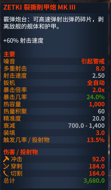 warframe29.10版新增炮台属性图鉴