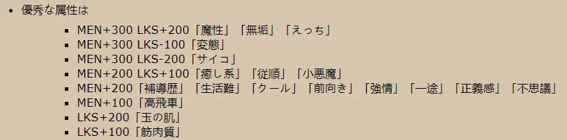 多娜多娜人物属性培养指南 越战越勇属性育成方法