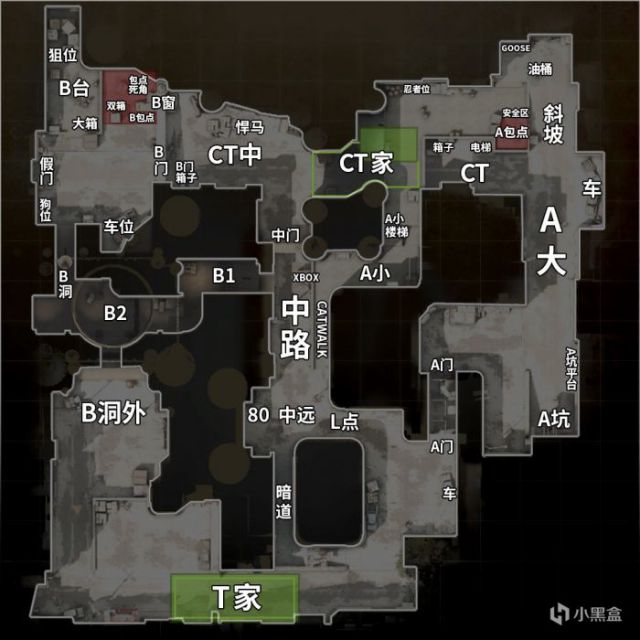 CSGO炙热沙城投掷物点位汇总 DUST2道具使用攻略_<span>A门外狙位烟</span>