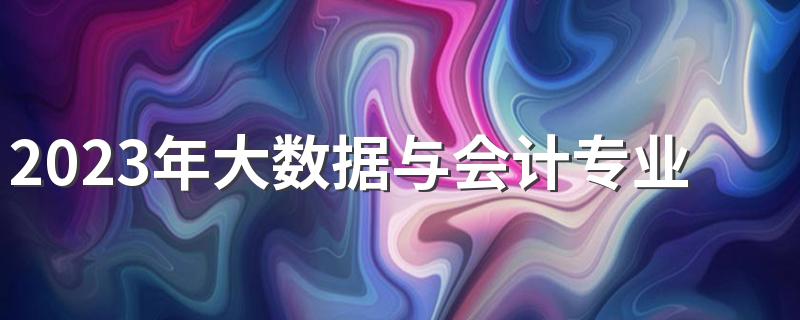 2023年大数据与会计专业主要学什么 有哪些课程