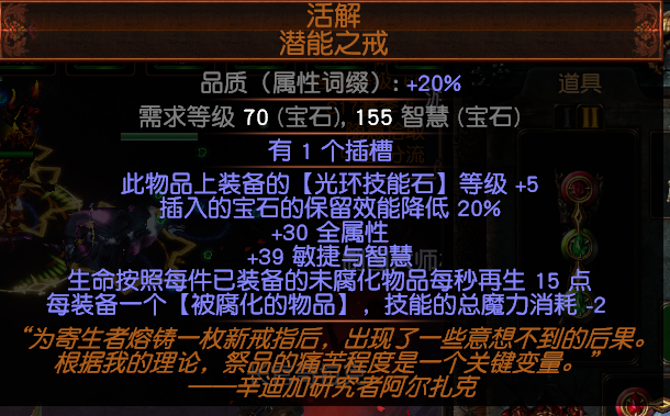 流放之路S17赛季十一光环灵体侦探/西里BD攻略_装备