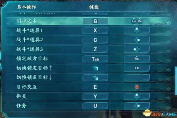 仙剑奇侠传7全流程图文攻略 支线+boss+全物品收集_操作按键