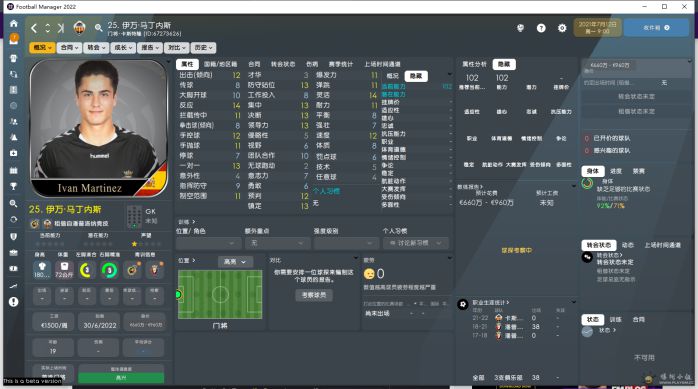 足球经理2022高潜力门将推荐