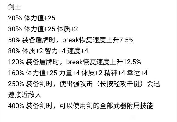 最终幻想起源全职业能力列表 职业适应效果一览