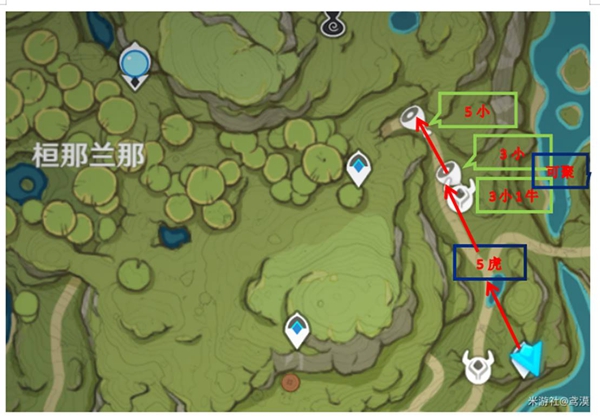 原神须弥全怪物讨伐路线推荐 刷材料路线分享