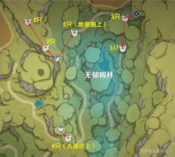 原神蕈兽锄地路线攻略 蕈兽刷取位置大全