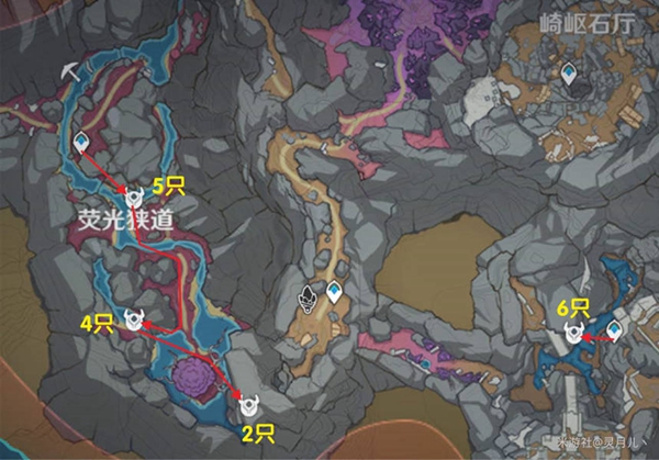 原神蕈兽锄地路线攻略 蕈兽刷取位置大全