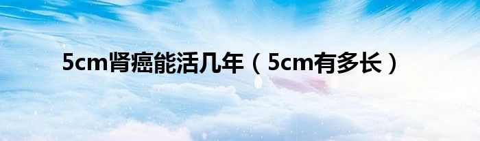 5cm肾癌能活几年（5cm有多长）