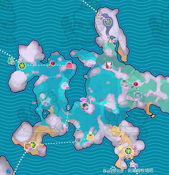 史莱姆牧场2全地图资料 数据点及藏宝球位置
