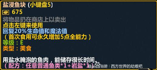 西方世界的劫难6全美食图鉴 美食配方大全_盐浸鱼块/盐浸鱼块+