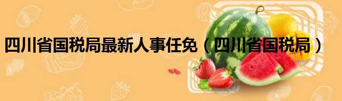 四川省国税局最新人事任免（四川省国税局）