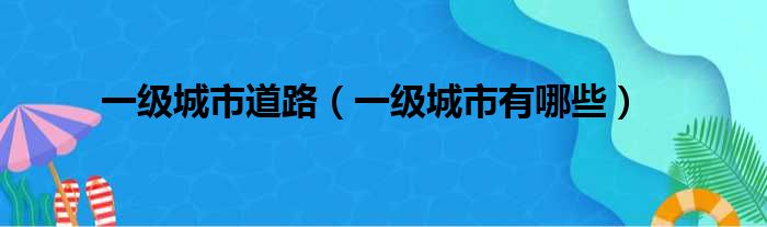 一级城市道路（一级城市有哪些）