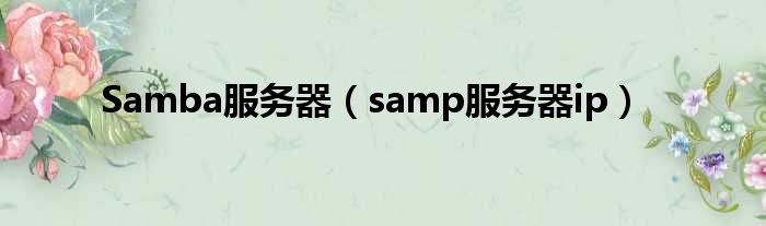 Samba服务器（samp服务器ip）