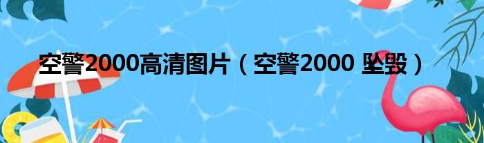 空警2000高清图片（空警2000 坠毁）