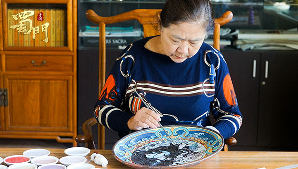 《蜀门手游》非遗联动  景泰蓝传承人定制青丘珐琅