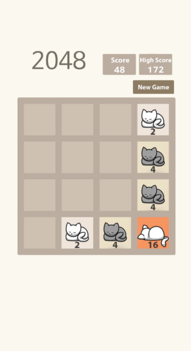 2048猫咪版如何才能消除得到最大数值创造更高的得分