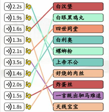 汉字找茬王英文神翻译怎么过，连出全部谐音梗通关图文攻略