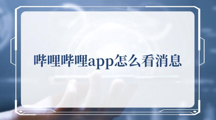 b站app怎么看消息，b站app看消息方法介绍