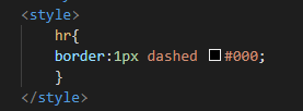 html中hr怎么换成虚线