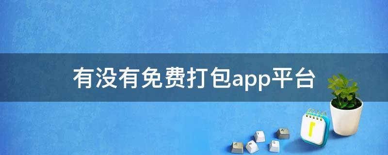 有没有免费打包app平台