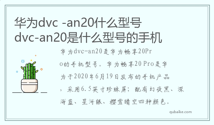 华为dvc,-an20什么型号,dvc-an20是什么型号的手机