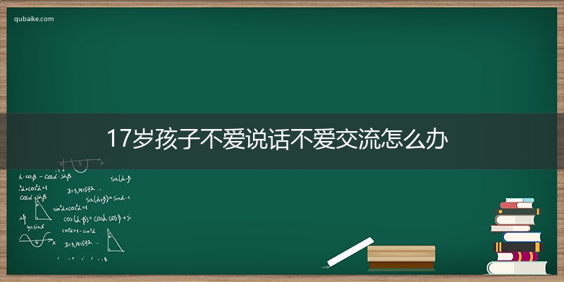 17岁孩子不爱说话不爱交流怎么办